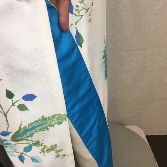 Hawaiian Casuals Stan Hicks Blue Cream dress k100 - Picture 9 of 10